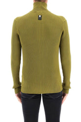 ZIP-UP RIBBED SWEATER